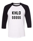 Khloe Kardashian "Khlo $$$$$" Baseball Tee