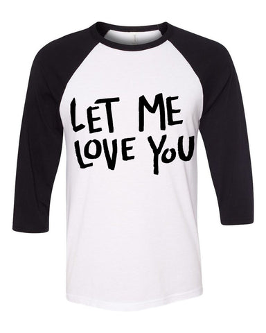 Justin Bieber "Let Me Love You" Baseball Tee