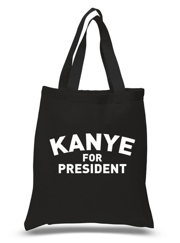 "Kanye for President" 100% Cotton Tote Bag