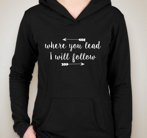 Gilmore Girls "Where you lead, I will follow" Unisex Adult Hoodie Sweatshirt