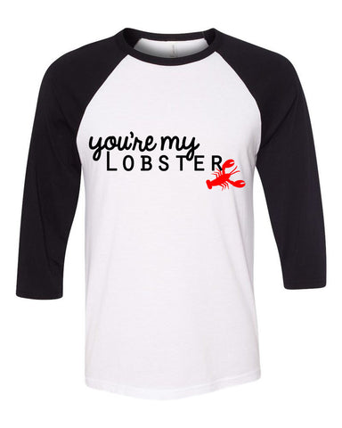 Friends TV Show F.R.I.E.N.D.S "You're My Lobster" Baseball Tee