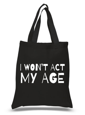 One Direction "I Won't Act My Age" 100% Cotton Tote Bag