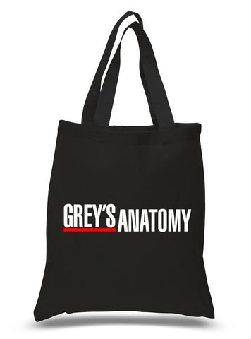 "Grey's Anatomy" Bold Logo 100% Cotton Tote Bag