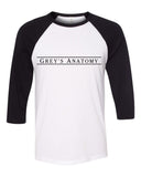 "Grey's Anatomy" Lines Logo Baseball Tee