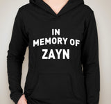 One Direction "In Memory of Zayn" Unisex Adult Hoodie Sweatshirt