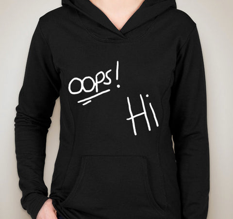 One Direction / Harry Styles / Louis Tomlinson Tattoos "Oops Hi" Unisex Adult Hoodie Sweatshirt