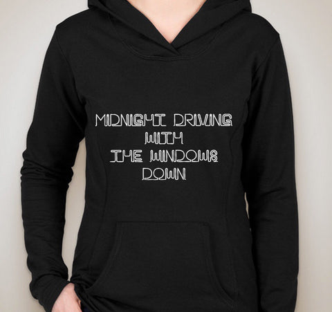 One Direction "Perfect - Midnight driving with the windows down" Unisex Adult Hoodie Sweatshirt