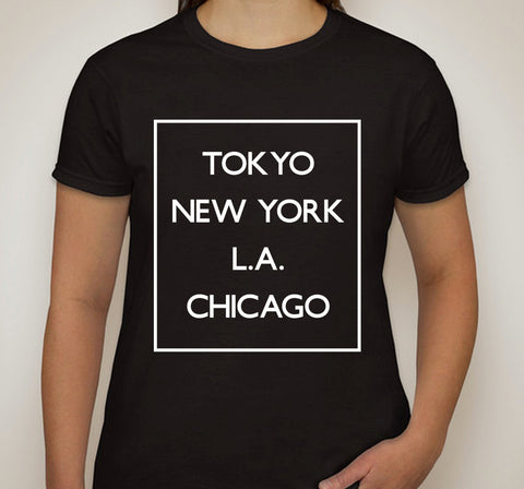5 Seconds of Summer 5SOS "Money - Tokyo NY LA Chicago" Box T-Shirt