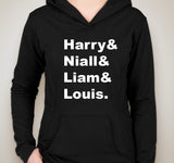 One Direction "Harry & Niall & Liam & Louis." Unisex Adult Hoodie Sweatshirt