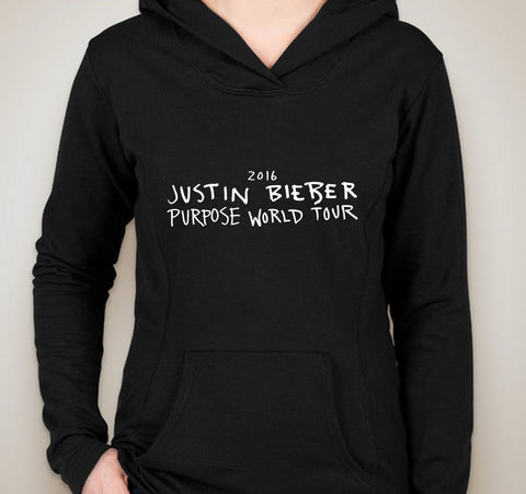 Justin Bieber “2016 Purpose World Tour” Unisex Adult Hoodie Sweatshirt