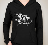 Justin Bieber / Halsey "The Feeling - Am I in love with you or am I in love with the feeling?" Unisex Adult Hoodie Sweatshirt
