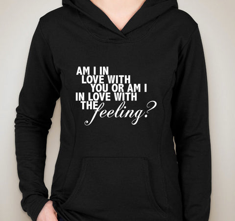Justin Bieber / Halsey "The Feeling - Am I in love with you or am I in love with the feeling?" Unisex Adult Hoodie Sweatshirt