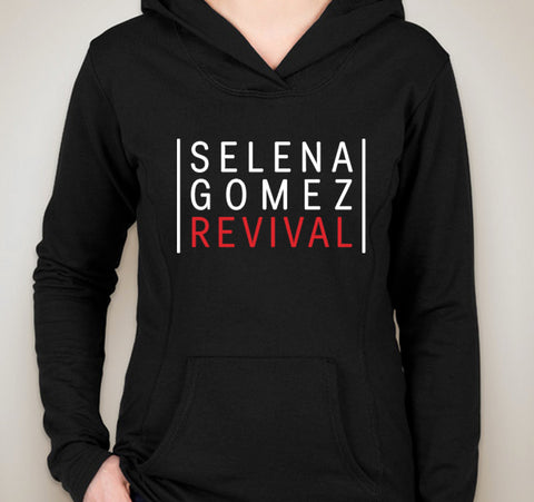 Selena Gomez "Selena Gomez - Revival" Red Unisex Adult Hoodie Sweatshirt