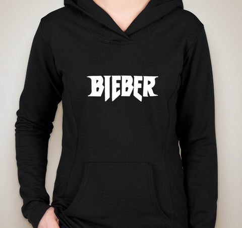 Justin Bieber "Bieber" Logo Unisex Adult Hoodie Sweatshirt