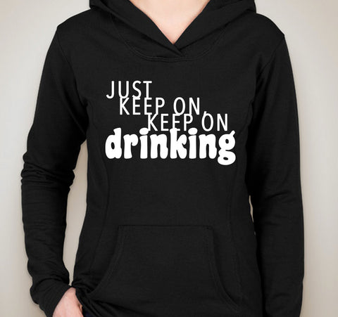 Nick Jonas "Champagne Problems - Just Keep On, Keep On Drinking" Unisex Adult Hoodie Sweatshirt