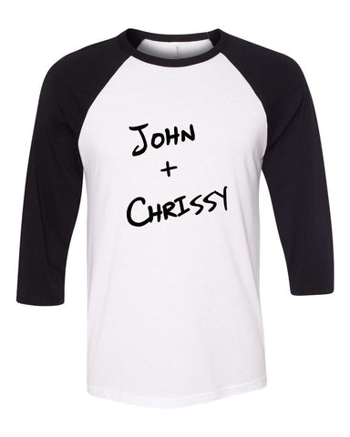 John Legend / Chrissy Teigen "John + Chrissy" Baseball Tee