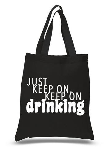 Nick Jonas "Champagne Problems - Just Keep On, Keep On Drinking" 100% Cotton Tote Bag