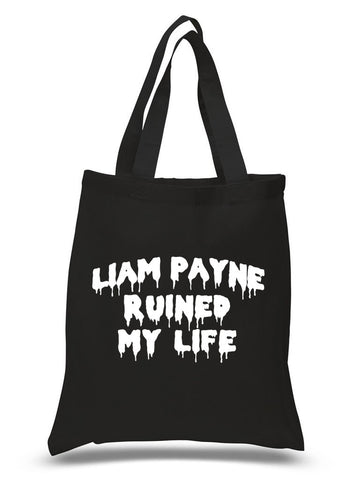 "Liam Payne Ruined My Life" 100% Cotton Tote Bag