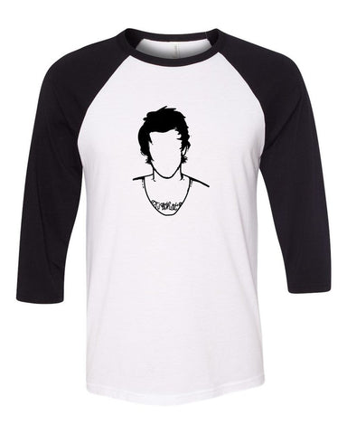 Louis Tomlinson Silhouette / Stencil Baseball Tee