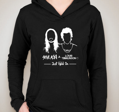 Steve Aoki / Louis Tomlinson "Just Hold On" Single Cover Unisex Adult Hoodie Sweatshirt