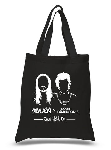 Steve Aoki / Louis Tomlinson "Just Hold On" Single Cover 100% Cotton Tote Bag