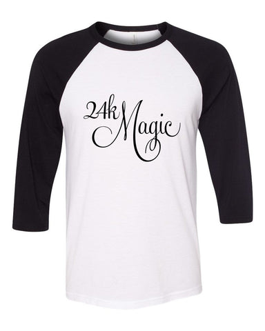 Bruno Mars "24K Magic" Baseball Tee