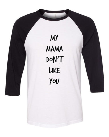 Justin Bieber "Love Yourself - My Mama Don't Like You" Baseball Tee