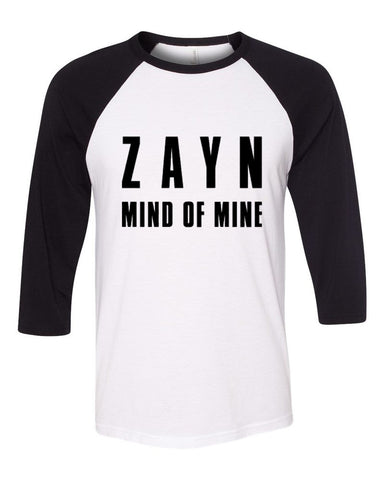 Zayn Malik "Zayn // Mind of Mine" Baseball Tee