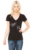 One Direction / Harry Styles / Louis Tomlinson Tattoos "Oops Hi" V-Neck T-Shirt