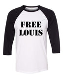 Louis Tomlinson "Free Louis" Baseball Tee