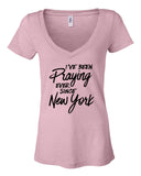 Harry Styles "I've Been Praying Ever Since New York" Women's V-Neck T-Shirt