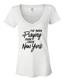Harry Styles "I've Been Praying Ever Since New York" Women's V-Neck T-Shirt