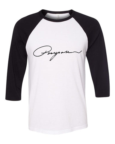 Justin Bieber "Purpose" Script Baseball Tee