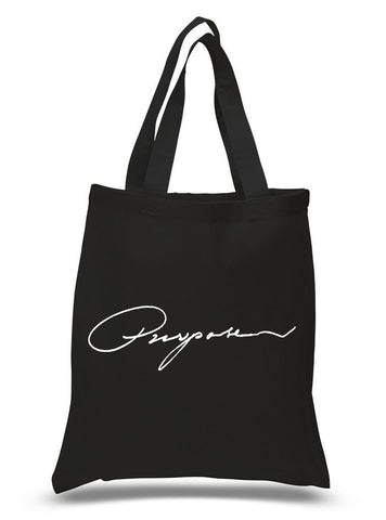 Justin Bieber "Purpose" Script 100% Cotton Tote Bag