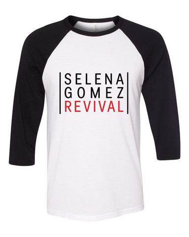 Selena Gomez "Selena Gomez - Revival" Red Baseball Tee