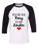 Gilmore Girls "You're the Rory to my Lorelai" Baseball Tee