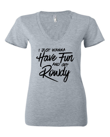 Liam Payne "Strip That Down - I just wanna have fun and get rowdy" Women's V-Neck T-Shirt