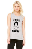 Louis Tomlinson "Free Louis Stencil" Muscle Tee