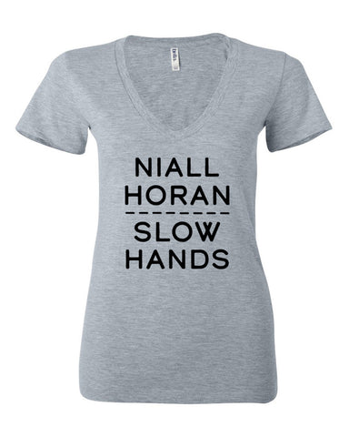 Niall Horan "Slow Hands" Women's V-Neck T-Shirt