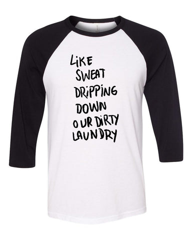 Niall Horan "Slow Hands - Like Sweat Dripping Down Our Dirty Laundry" Baseball Tee