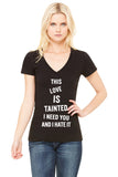 Zayn Malik "Fool for You - This love is tainted, I need you and I hate it" V-Neck T-Shirt