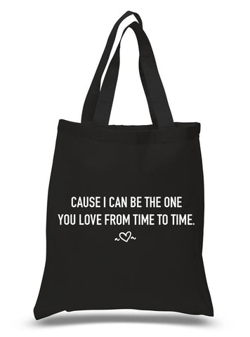 One Direction "Perfect - 'Cause I can be the one you love from time to time" Heart 100% Cotton Tote Bag