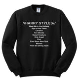 Harry Styles Solo Album Tracklist Crewneck Sweatshirt