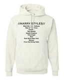 Harry Styles Solo Album Tracklist Unisex Adult Hoodie Sweatshirt