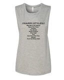 Harry Styles Solo Album Tracklist Muscle Tee