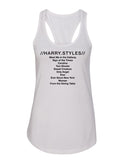 Harry Styles Solo Album Tracklist Racerback Tank Top