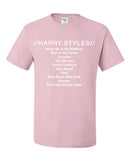 Harry Styles Solo Album Tracklist T-Shirt