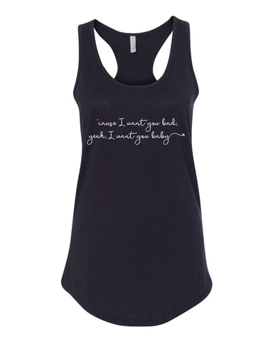 Niall Horan "Slow Hands - 'Cause I want you bad, yeah, I want you baby" Racerback Tank Top