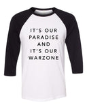 Zayn Malik "Pillowtalk // It's our paradise and it's our warzone." Baseball Tee