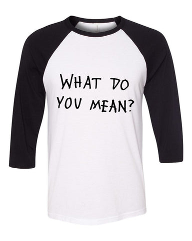 Justin Bieber "What Do You Mean?" Baseball Tee